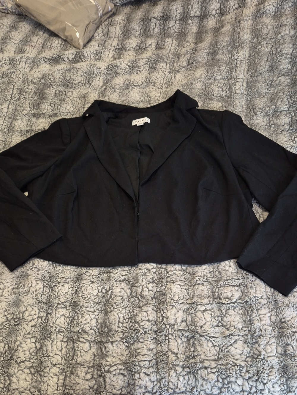 Ava & Viv 🖤 Black Cropped Blazer Jacket (1025)